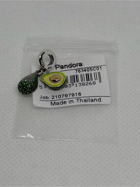 Pandora Green & Yellow Avocado Charm Dangle 763405C01